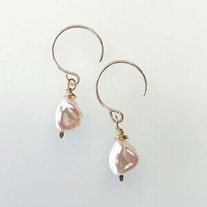 Kenda Kist Gold Filled Pearl Drop earrings